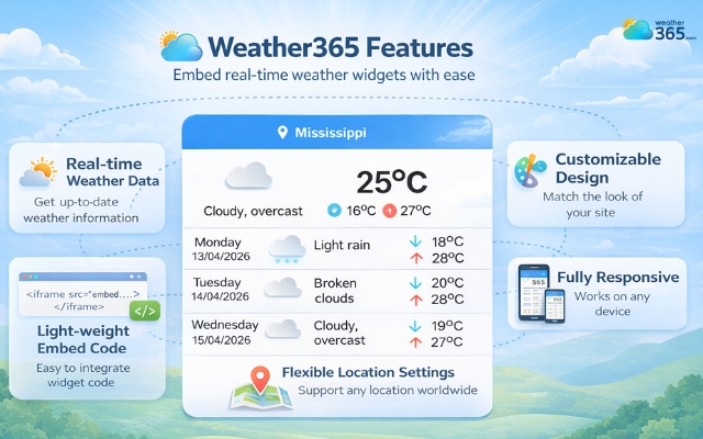 The Weather365 widget combines unlimited features