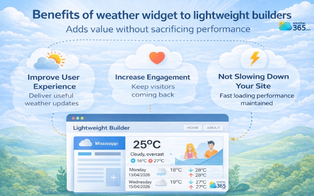 A weather widget can elevate your site without harming performance