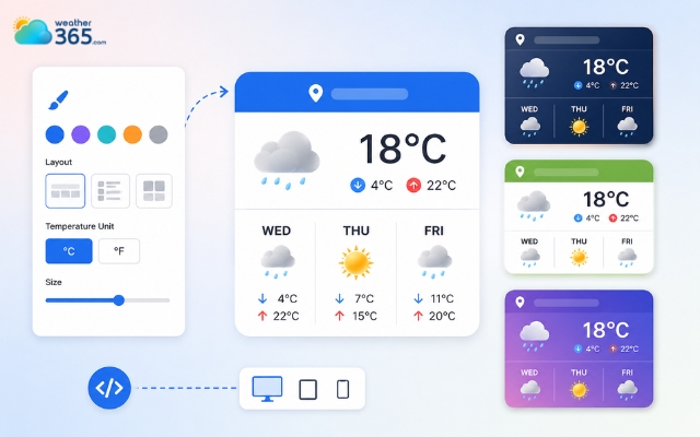 Most modern widgets allow you to customize the weather widget