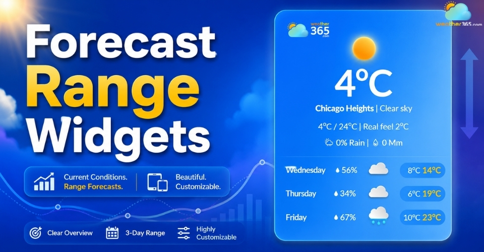 Forecast range widgets