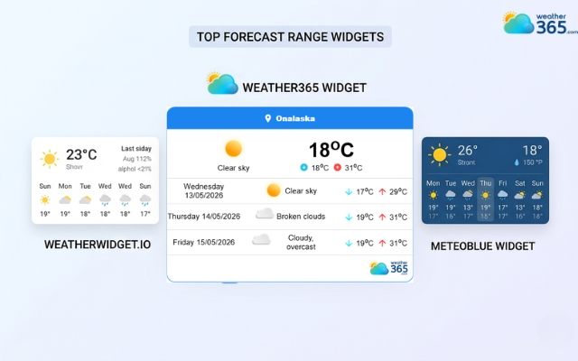 Top weather widget providers