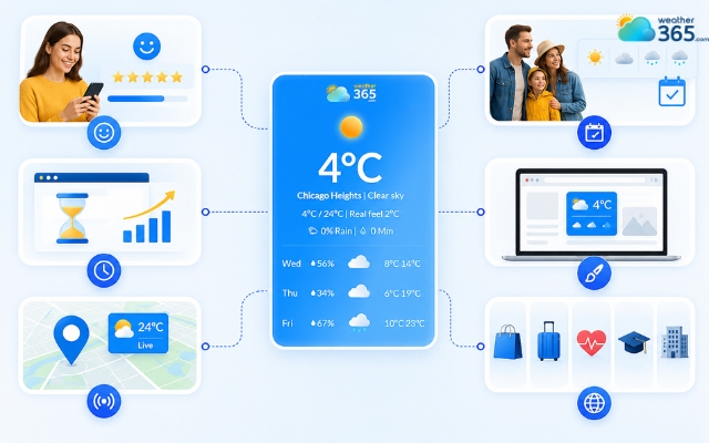 Reasons why many websites use forecast range widgets