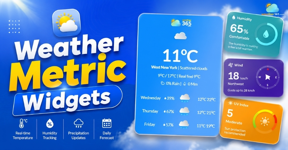 Weather metric widgets