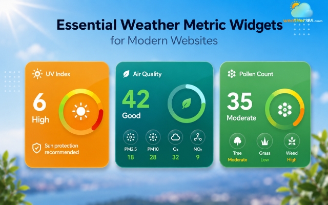 Weather metric widgets provide more useful data for users