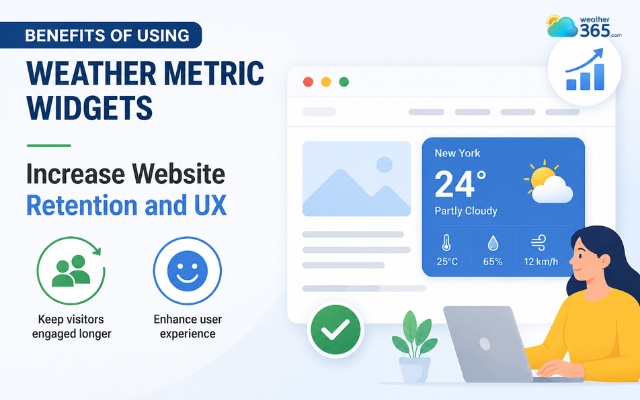Weather metric widgets improve website convenience