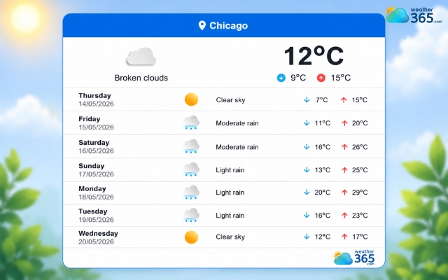 Weather365 provides a detailed 7-day weather widget