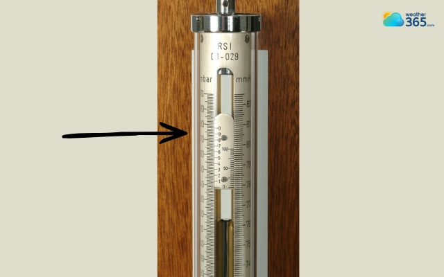 Adjust the mercury barometer to ensure an accurate reading