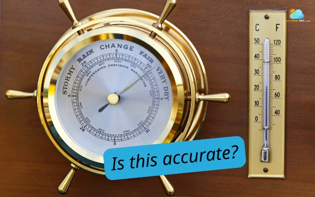 A barometer is correct if properly calibrated