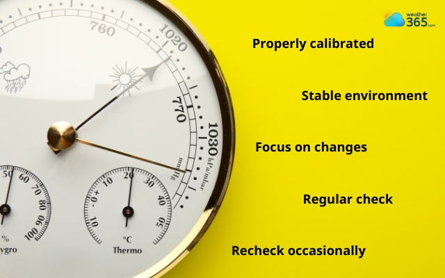 How to get the most accurate reading of a barometer?