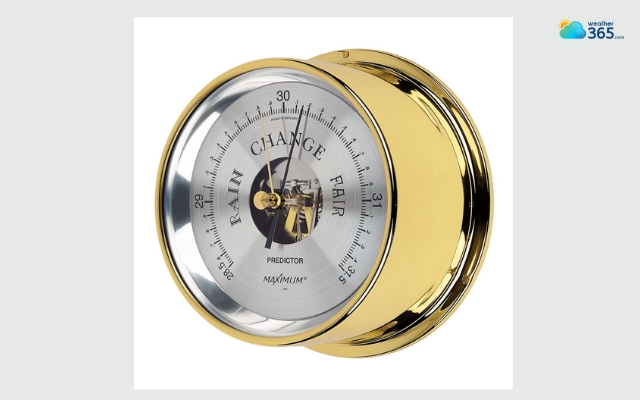 Aneroid barometer relies on a sealed metal chamber