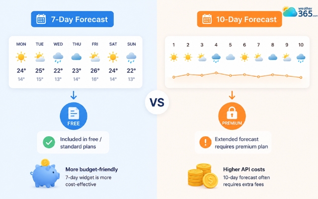 7-day widget may be more cost-effective