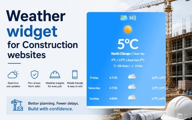 A weather widget for construction