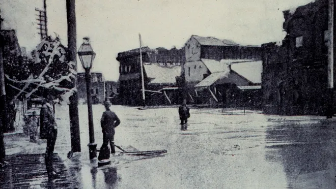 The flood in Galveston in1900