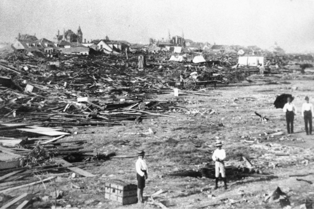 The devastating Galveston flood in 1900