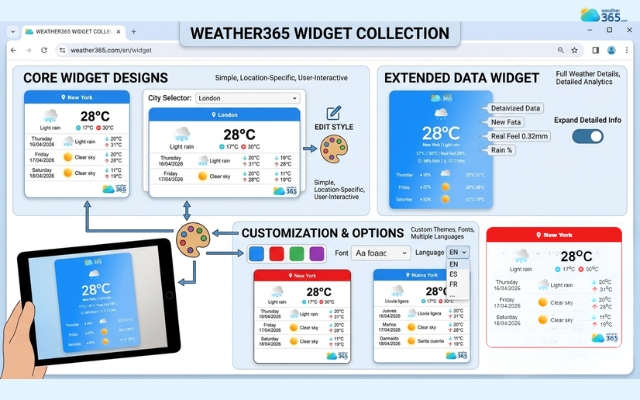 Weather365 widget is a solution for a boring weather widget