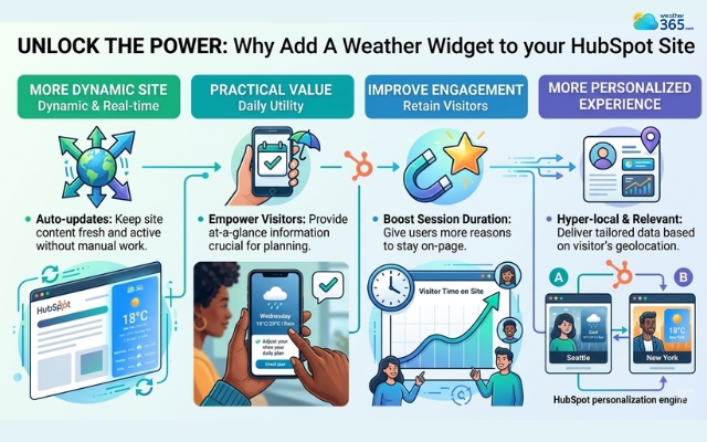 Reasons why you should add a weather widget for HubSpot