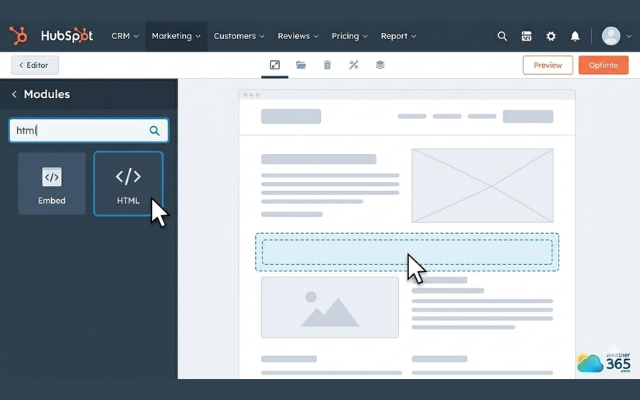  Search for an Embed or HTML module