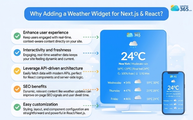 Benefits of adding a weather widget for Next.js & React