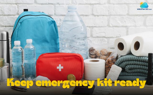 Prepare an emergency kit ready in winter