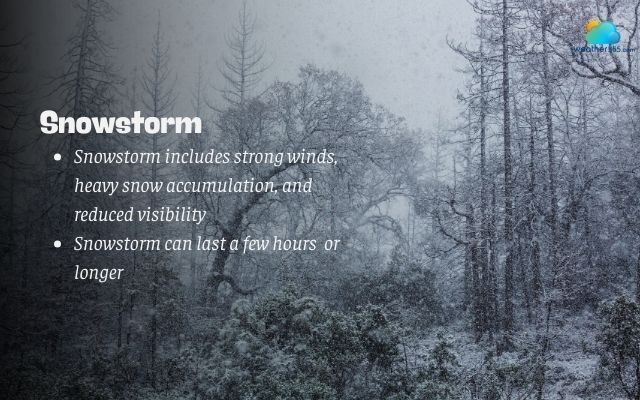  Features of a snowstorm