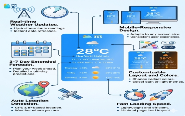  Features of a free weather widget