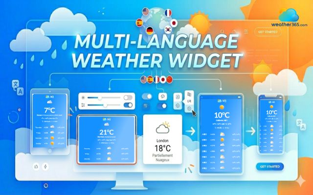  Multi-language weather widget