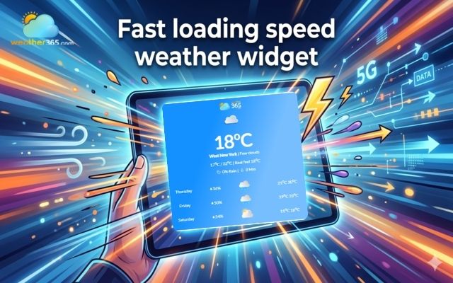  Fast loading speed weather widgets