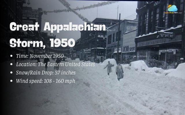 The Great Appalachian storm in 1950