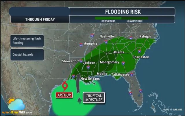  Flooding risk in Texas