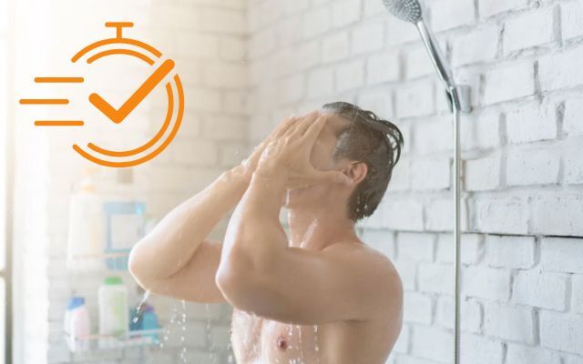  Take a fast shower