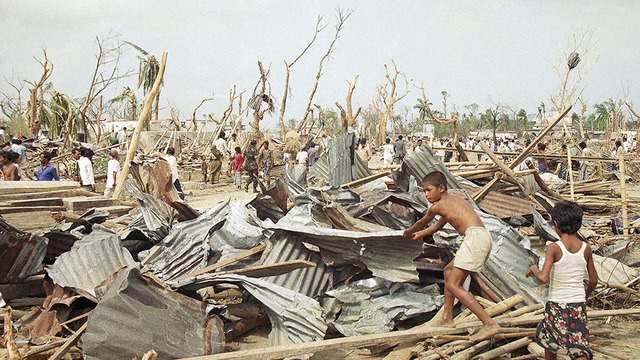 The Faridpur District tornado destroyed homes and properties in Manikganj