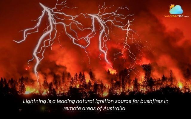 Lightning is a leading natural cause of Australian bushfires
