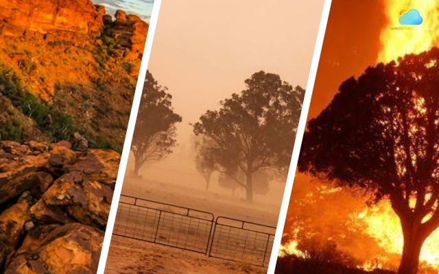 Climate and weather conditions also cause bushfires in Australia