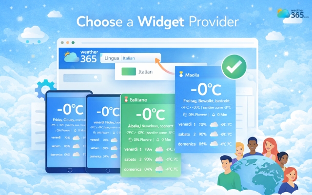 Try the Weather365 multi-language widget