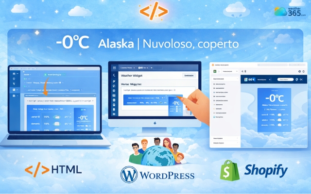 Paste the code in the place you want to show the weather widget