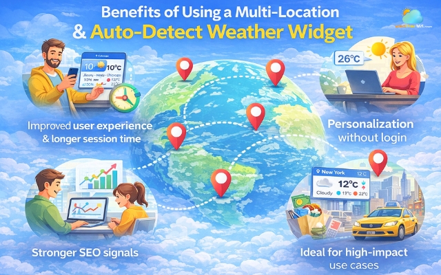 Advantages of using a multi-location & auto-detect weather widget