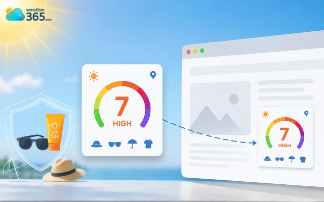 The UV index measures sunburn-producing ultraviolet radiation