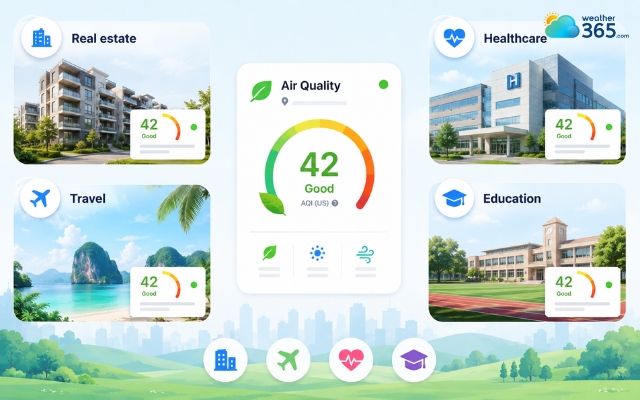Industries benefit most from an air quality widget