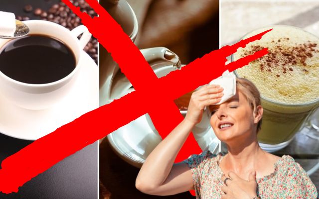 Avoid drinks containing caffeine
