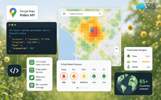 Google Maps Pollen API is an advanced solution