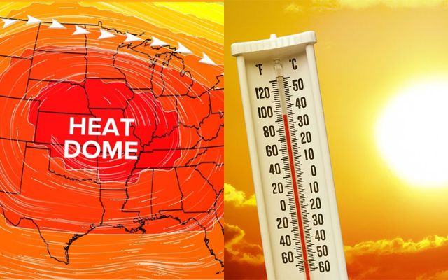 Heat waves vs heat domes 