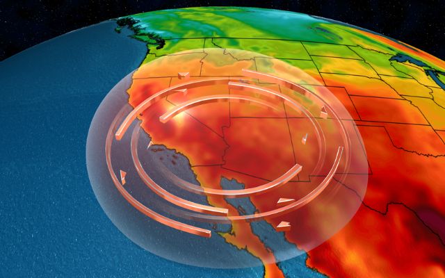 What causes a heat dome to form?