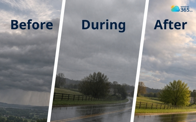  Phases of a warm front