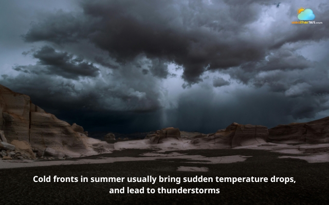  Cold fronts still occur in summer