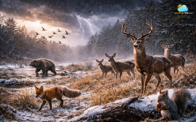 Sudden drops in temperature can influence migration patterns