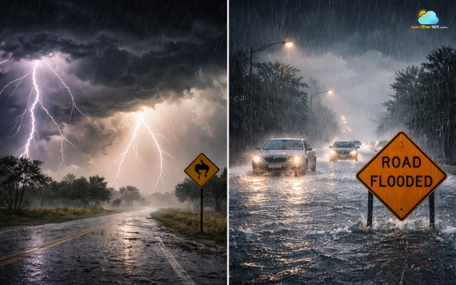 Cold fronts can bring severe weather events