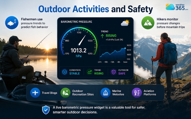 Barometric pressure is crucial for the safety of outdoor activities