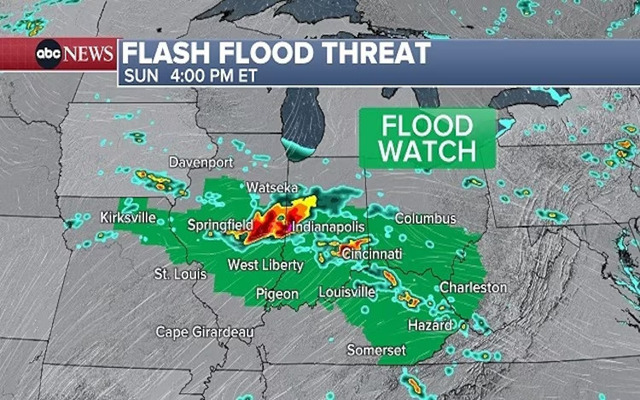  Flash Flood watch for sunday