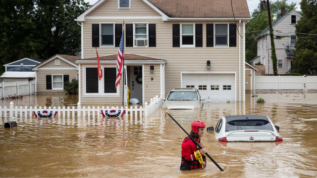  Fast-moving water of a flash flood can sweep away anything on its road