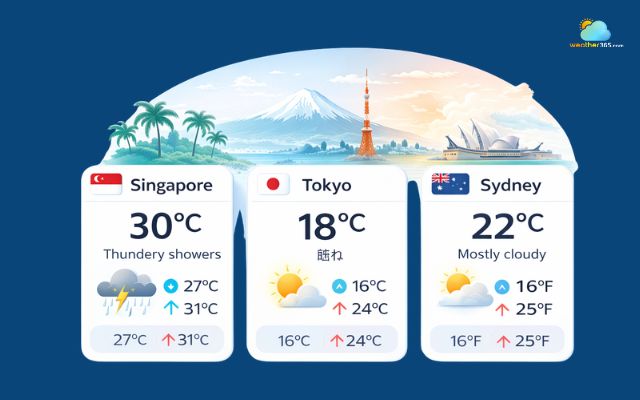 Weather widget for Asia-Pacific needs real-time updates